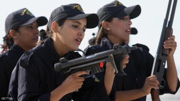 شرطيات جزائريات أثناء حفل تخرجهن