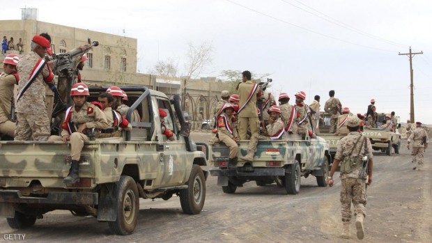 قوة تابعة للجيش الوطني اليمني