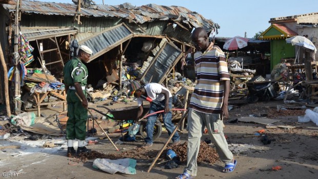 موقع تفجير سابق في نيجيريا