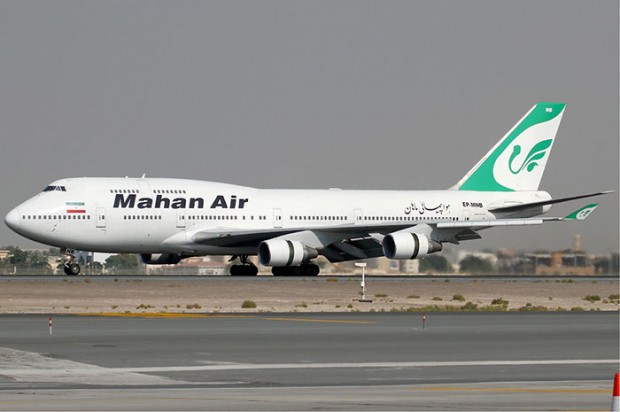 طائرة تابعة لشركة ماهان إير الإيرانية