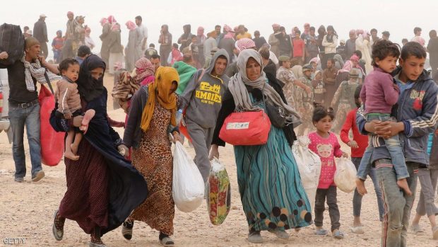 ملايين السوريين دفعتهم الحرب إلى اللجوء إلى الخارج أو النزوح داخل البلاد