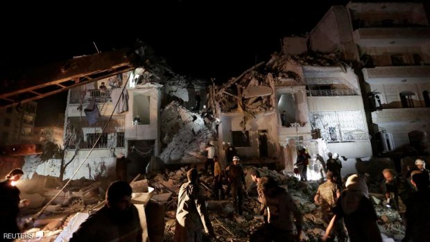 الضربات قتل أكثر من 23 مدنيا وفق المرصد السوري لحقوق الإنسان