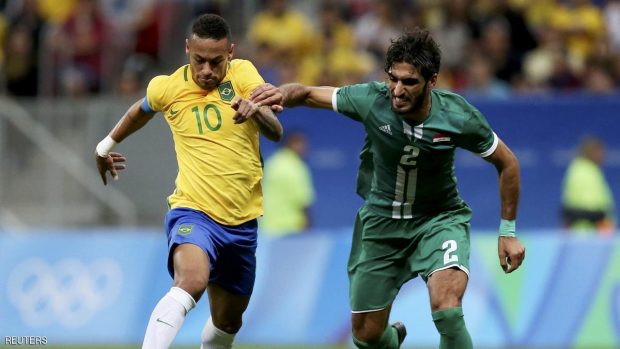 Football - Men's First Round - Group A Brazil v Iraq