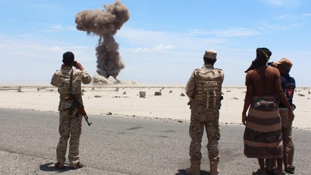 طائرة بدون طيار استهدفت مقاتلي القاعدة