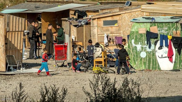 أطفال في مخيم كاليه