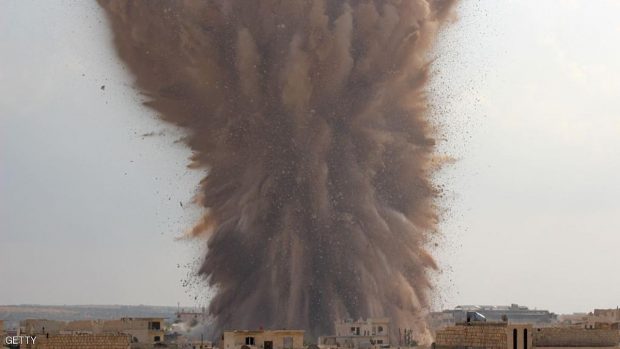 شنت مقاتلات حربية روسية غارات مكثفة على معظم مدن وبلدات المدينة