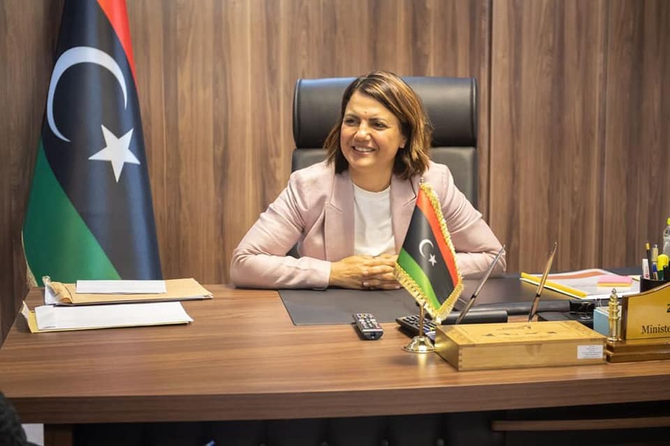 وزيرة الخارجية تستعرض استعدادات انعقاد مؤتمر استقرار ليبيا