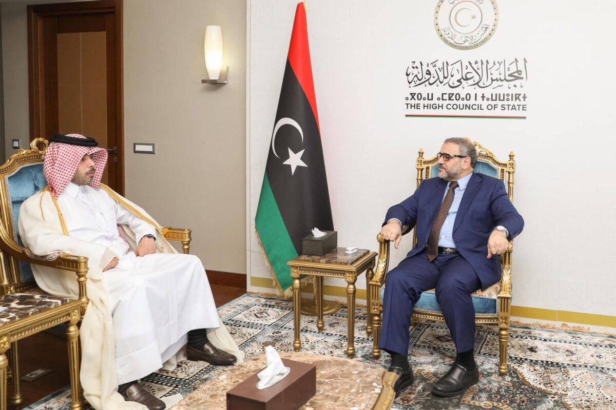 «المشري» يلتقي السفير القطري لدى ليبيا