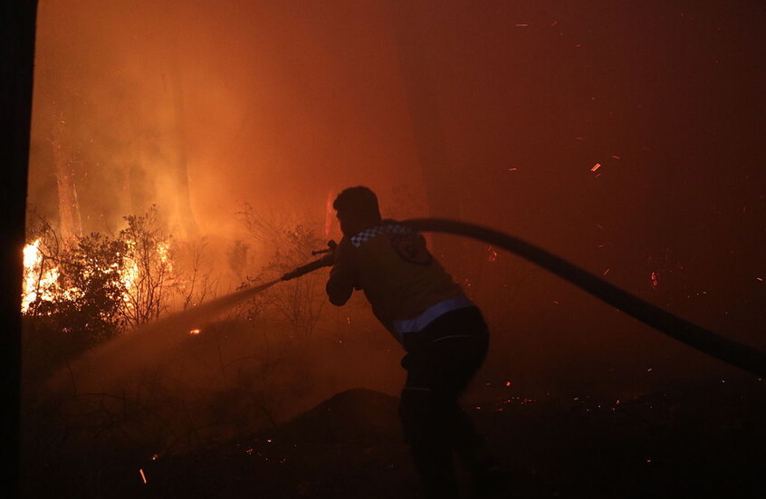 غابات اللاذقية تتحول إلى رماد وسط معركة مع النيران